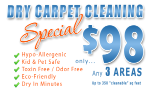 dry carpet cleaning special